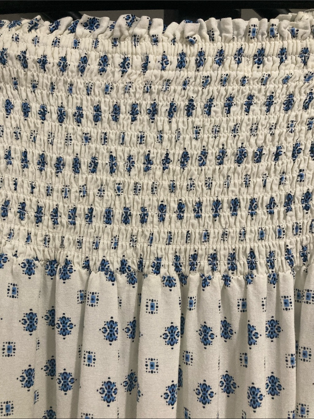 Liberty Love Cream Maxi Skirt with Blue Floral Print - Picture 5 of 6
